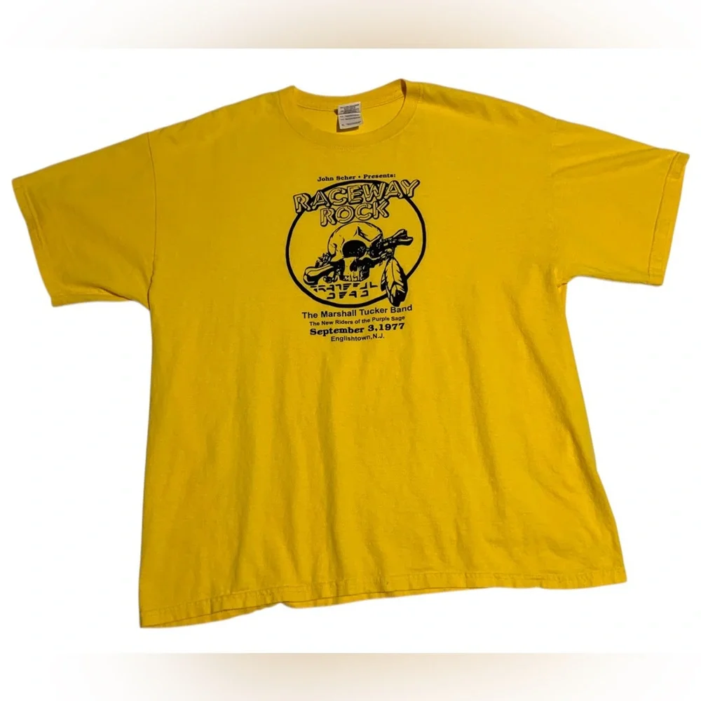 VTG 90s-Y2K Grateful Dead 1977 Englishtown Raceway Rock Graphic T-Shirt